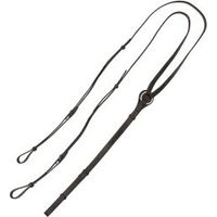 Produktbild von 4Horses Dreieckszügel für Warmblut aus Leder in Schwarz