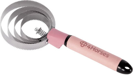 Produktbild von 4Horses Federstriegel Essential aus Kunstleder in Rosa