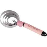 Produktbild von 4Horses Federstriegel Essential aus Kunstleder in Rosa