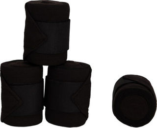 4Horses Fleecebandagen Stretch Schwarz – Bild 1 von 1