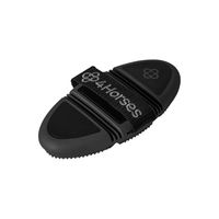 Produktbild von 4Horses Flexibler Striegel aus Gummi in Schwarz für Pferde