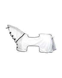 4Horses Fliegen-Ausreitdecke Lagos aus Polyester in Weiß Silber 125cm – Bild 1 von 4