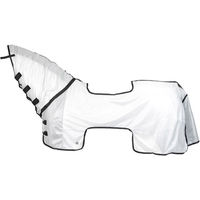 Produktbild von 4Horses Fliegen-Ausreitdecke Lagos aus Polyester in Weiß Silber 165cm