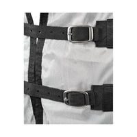 Produktbild von 4Horses Fliegen-Ausreitdecke Lagos für Pferde aus Polyester in Grau Silber 155cm