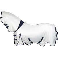 Produktbild von 4Horses Fliegendecke Defender Blau Weiß Silber 155cm