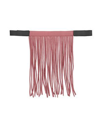 4Horses Fliegenfransen Sofia Stirnband für Pferde aus Nylon in Rosa – Bild 1 von 2