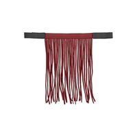 Produktbild von 4Horses Fliegenfransen Sofia Stirnband für Pferde aus Nylon in Rot Burgundy