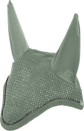 Produktbild von 4Horses Fliegenhaube Pony mit Kristallen in Grün aus Polyester
