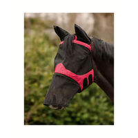 Produktbild von 4Horses Fliegenmaske Sevilla aus Polyester in Rosa oder Schwarz Größe S