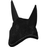 Produktbild von 4Horses Fliegenohren mit Kristallen für Ponys in Schwarz aus Polyester