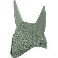 Produktbild von 4Horses Fliegenohren mit Kristallen in Grün aus Polyester für Vollblut/VB