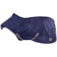 Produktbild von 4Horses Führmaschinendecke Walker Fleece Decke für Pferde Blau 145 cm