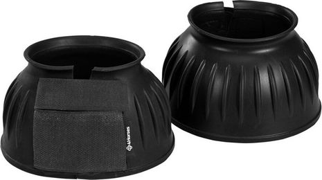4HORSES Gamaschen Classic aus Gummi Schwarz Größe L – Bild 1 von 2