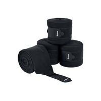 Produktbild von 4Horses Gamaschen Lissabon 4er Set für Pferde aus Polyester in Grau und Schwarz