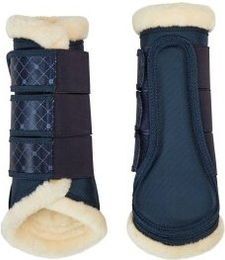 4Horses Gamaschen Soft Protect für Pferde Blau Größe M aus Nylon – Bild 1 von 4