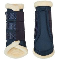 Produktbild von 4Horses Gamaschen Soft Protect für Pferde Navy Blau Größe S aus Nylon