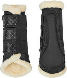 4Horses Gamaschen Soft Protect für Pferde Schwarz Größe M aus Nylon – Bild 1 von 4