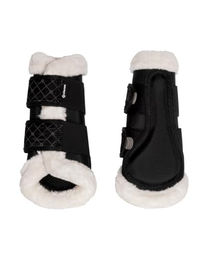 4Horses Gamaschen Soft Protect Mesh für Pferde Schwarz Größe L – Bild 1 von 7