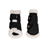 Produktbild von 4Horses Gamaschen Soft Protect Mesh für Pferde Schwarz Größe L