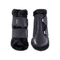 Produktbild von 4Horses Gamaschen Soft Protect Mesh Pro für Pferde Schwarz Größe L aus Polyester