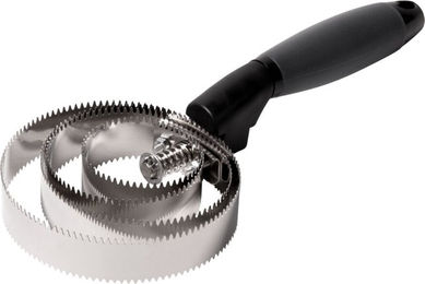 Produktbild von 4Horses Gel-Metallstriegel in Schwarz und Silber