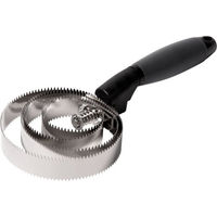 Produktbild von 4Horses Gel-Metallstriegel in Schwarz und Silber