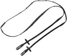 Produktbild von 4Horses Gurtzügel 2-Line mit Karabinerhaken für Warmblut in Schwarz