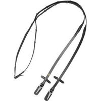Produktbild von 4Horses Gurtzügel aus Leder mit Karabinerhaken für Ponys in Schwarz
