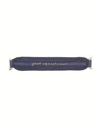Produktbild von 4HORSES Halfterset Just Equestrian mit Strick Blau für Warmblut