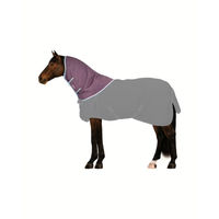 Produktbild von 4HORSES Halsteil Davos Rot Polyester Größe L
