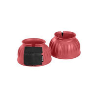 Produktbild von 4Horses Hufglocken Classic Gamaschen aus Gummi für Pferde Grösse S in Rosa oder Rot