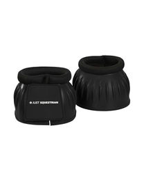 4HORSES Hufglocken Classic Plus Gamaschen aus Gummi Schwarz XL – Bild 1 von 3