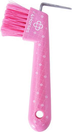 Produktbild von 4Horses Hufkratzer Bürste für die Hufpflege aus Kunststoff in Rosa