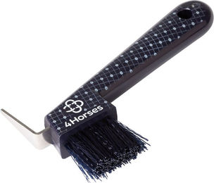 Produktbild von 4Horses Hufkratzer Bürste zur Hufpflege in Blau oder Schwarz