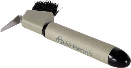 Produktbild von 4Horses Hufkratzer Essential Bürste aus Kunstleder für die Hufpflege