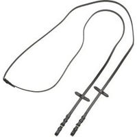 Produktbild von 4Horses Kandarenzügel aus Leder für Warmblut in Schwarz