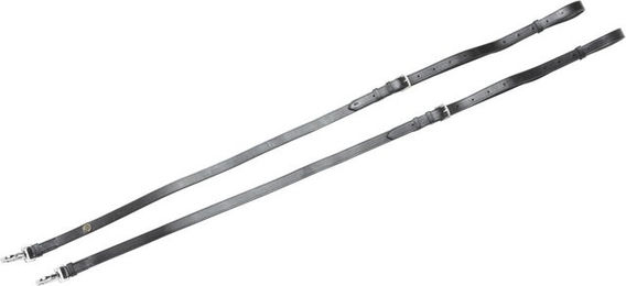 Produktbild von 4HORSES Leder Ausbinder ohne Gummiring Schwarz