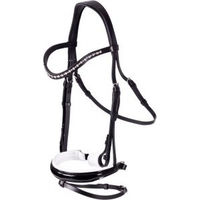 Produktbild von 4Horses Leder Trense Schwarz für Vollblut und COB
