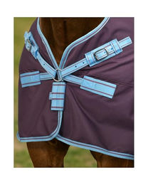 4Horses Outdoordecke Davos 0g Regendecke für Pferde aus Polyester in Rot oder Lila 145 cm – Bild 1 von 4