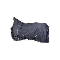 Produktbild von 4Horses Outdoordecke Kalmar Highneck wasserdichte Winterdecke für Pferde mit 100g Füllung