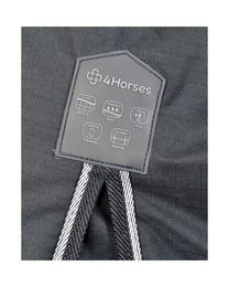 Produktbild von 4Horses Outdoordecke Kalmar Pferdedecke aus Polyester in Blau oder Schwarz
