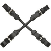 Produktbild von 4Horses Pelhamriemen aus Leder in Schwarz 24 cm
