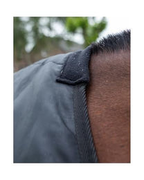 4Horses Pferde Unterdecke aus Polyester in Schwarz mit 200g Füllung 145 cm – Bild 1 von 4
