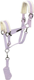 4Horses Pony Halfterset Bardolino mit Strick aus Polyester in Lila und Silber – Bild 1 von 1