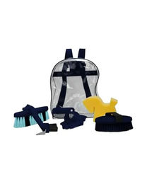 4Horses Putzzeug Rucksack Blau Transparent One Size – Bild 1 von 2