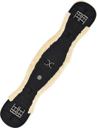 4HORSES Sattelgurt Miami Schwarz mit Edelstahlbeschlägen – Bild 1 von 3