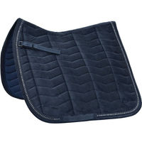 Produktbild von 4Horses Schabracke Leeds Blau aus Velours für Warmblut
