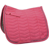 Produktbild von 4Horses Schabracke Leeds für Warmblut in Rosa aus Velours