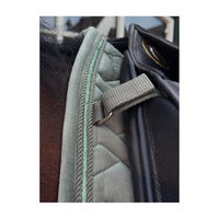 Produktbild von 4Horses Schabracke Swansea für Pferde in Grün mit Velours-Unterseite