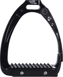 4Horses Sicherheitssteigbügel Porto aus Aluminium in Schwarz – Bild 1 von 5